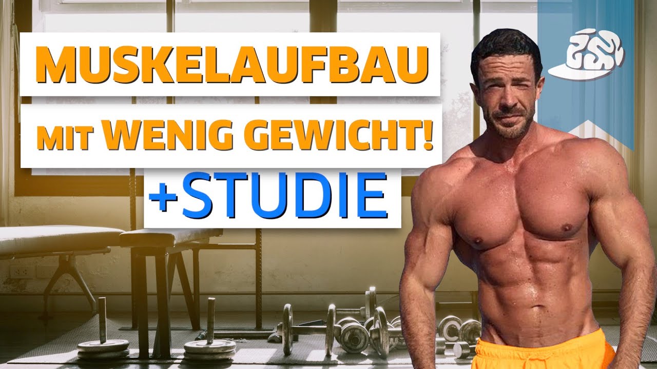 Kann man mit wenig Gewicht Muskeln aufbauen? STUDIE