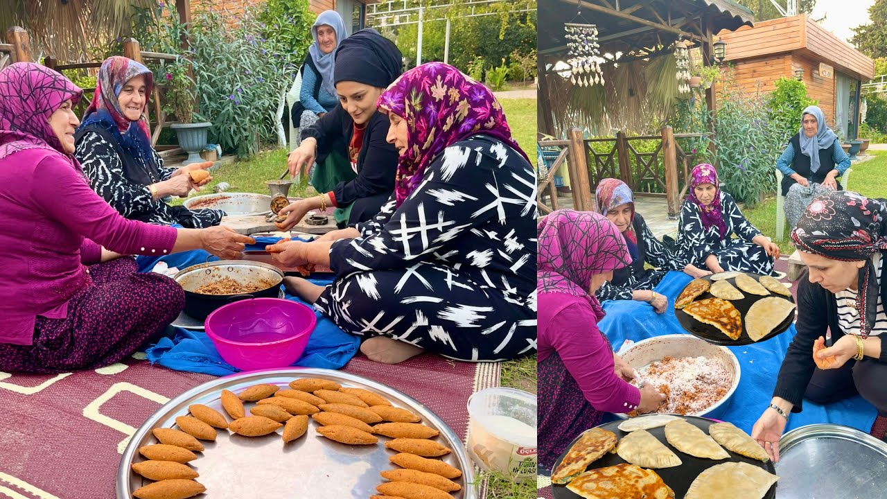 DÜNÜRLERİME YEMEK DAVETİ 😍 HALAM GELDİ 😳 KUZU ETİ ODUN ATEŞİNDE DOLU DOLU YEMEK DAVETİ