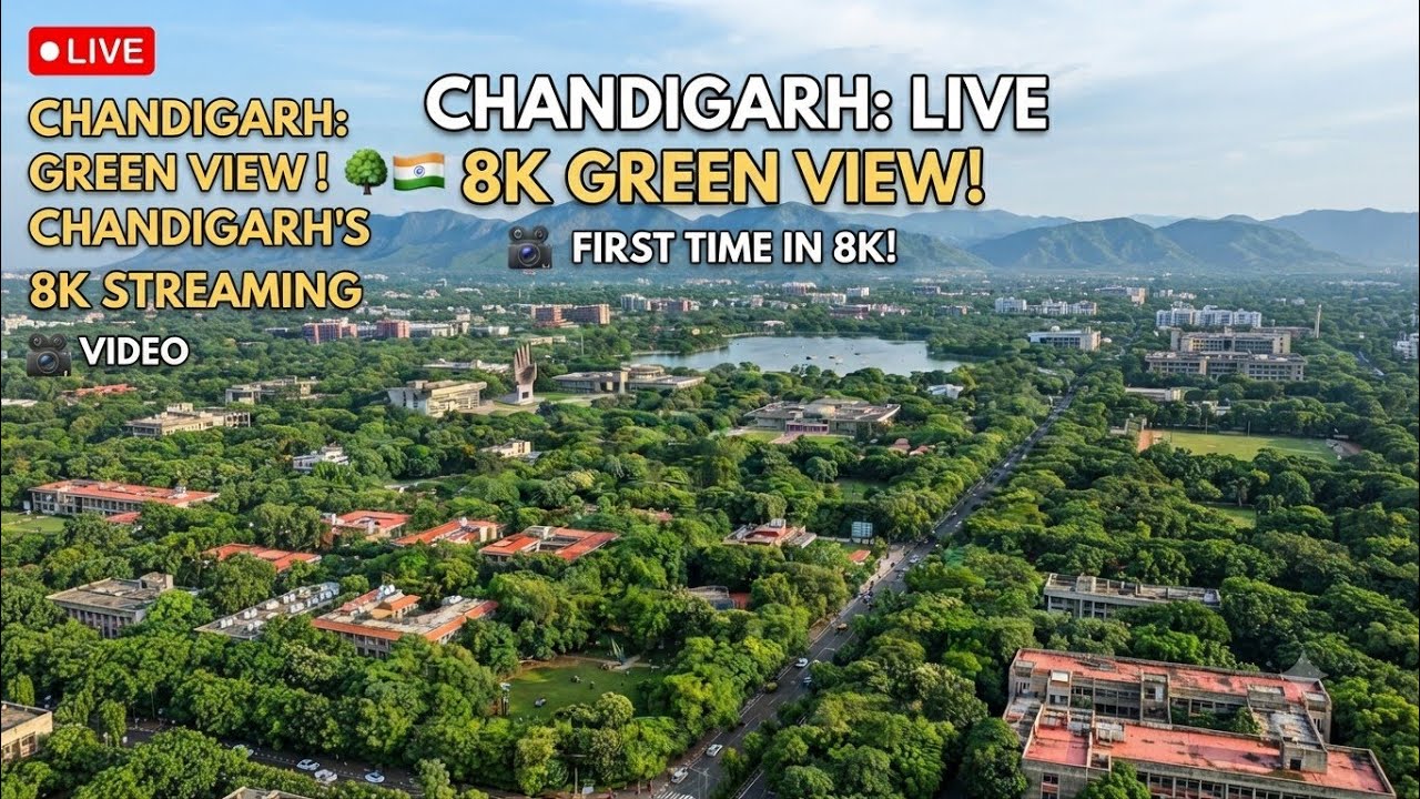 Chandigarh city drive view in 8k #8k #chandigarh #citydrive 
