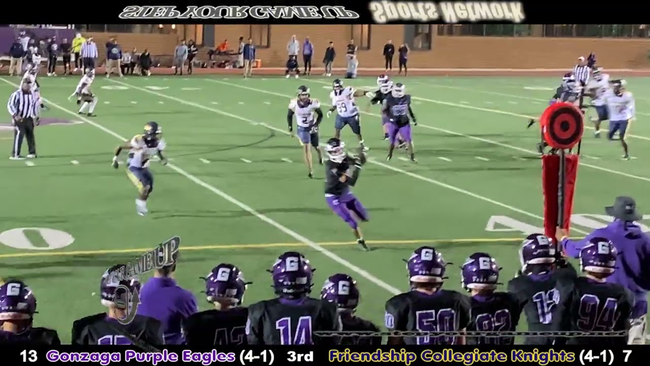 9/29/2023- Gonzaga 16, Friendship Collegiate 13 OT