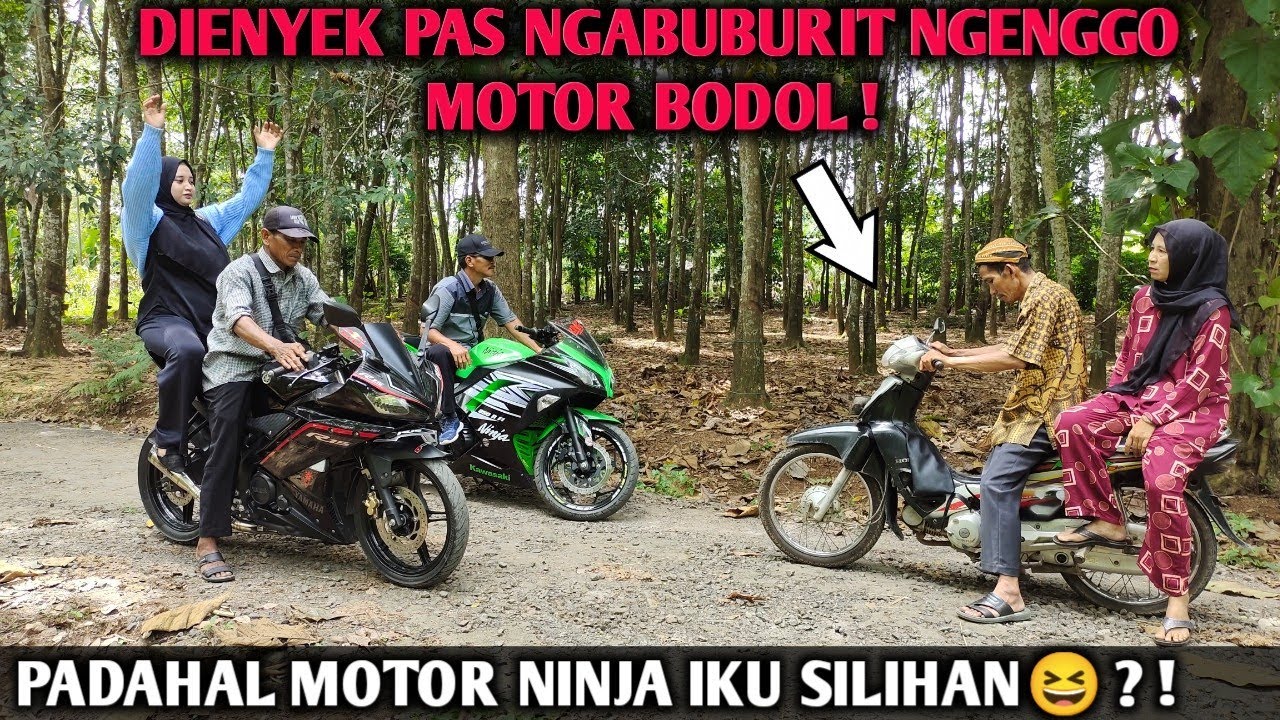 DIHINA & DIBULLY SAAT NGABUBURIT MEMAKAI MOTOR BUTUT, PADAHAL MOTOR NINJA YANG MEREKA PAKAI ADALAH‼️
