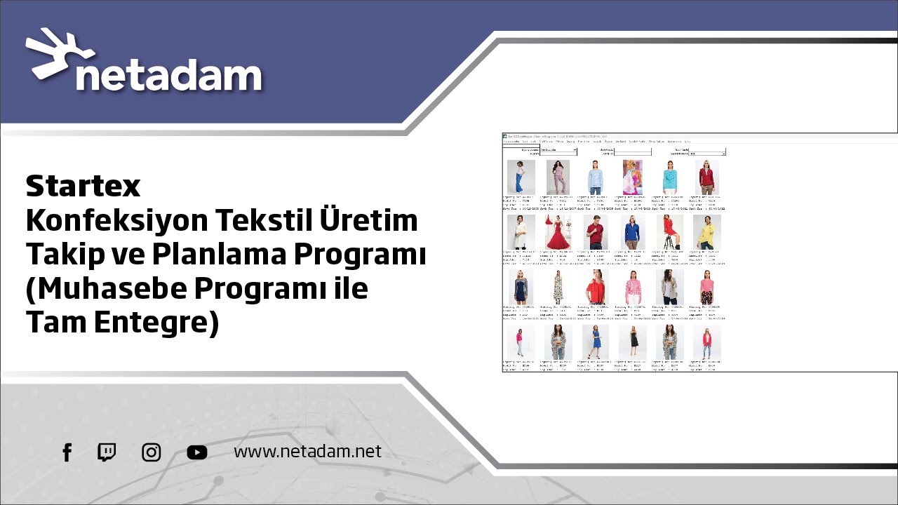 Startex Konfeksiyon Tekstil Üretim Takip ve Planlama Programı (Muhasebe Programı ile Tam Entegre)