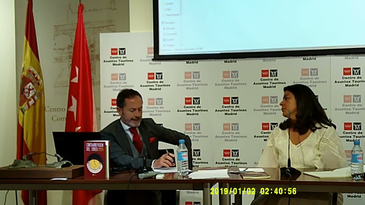Presentación en Madrid de la obra CONTRARREVISIÓN DEL TOREO