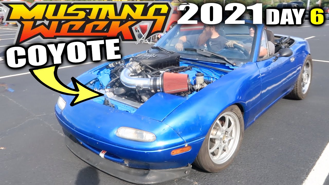 COYOTE SWAP Mazda Miata shows up to Mustang Week 2021