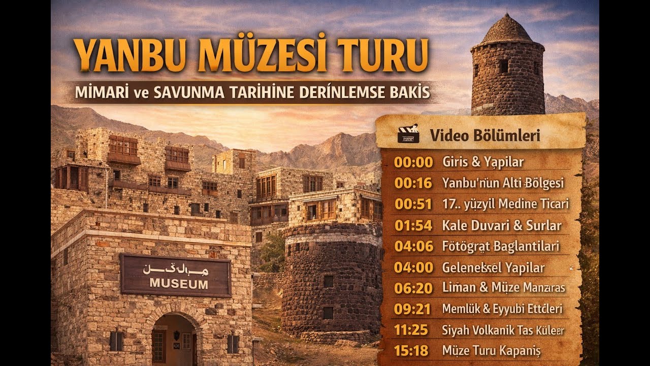 🏰 Yanbu Müzesi Bölüm 2: Eski Kale Surları, Gözetleme Kuleleri ve Volkanik Taş Mimari
