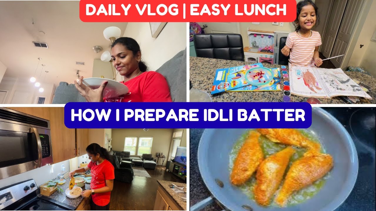 ഒട്ടും പ്രേതീക്ഷിക്കാതെ എടുത്ത ഒരു vlog | Daily Routine of a mom in USA | Idli batter Recipe 