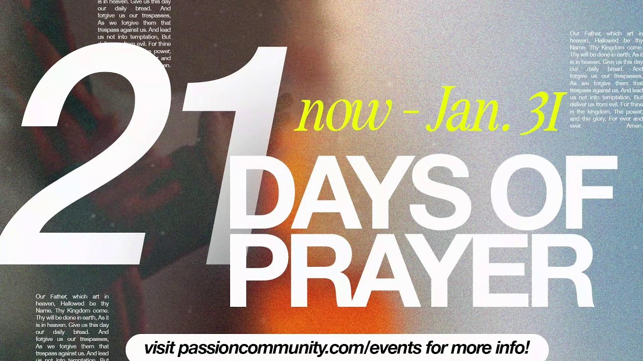 21 Days of Prayer - Day 20