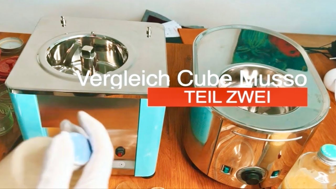 Test Eismaschinen CUBE 750 und MUSSO LUSSINO Teil 2