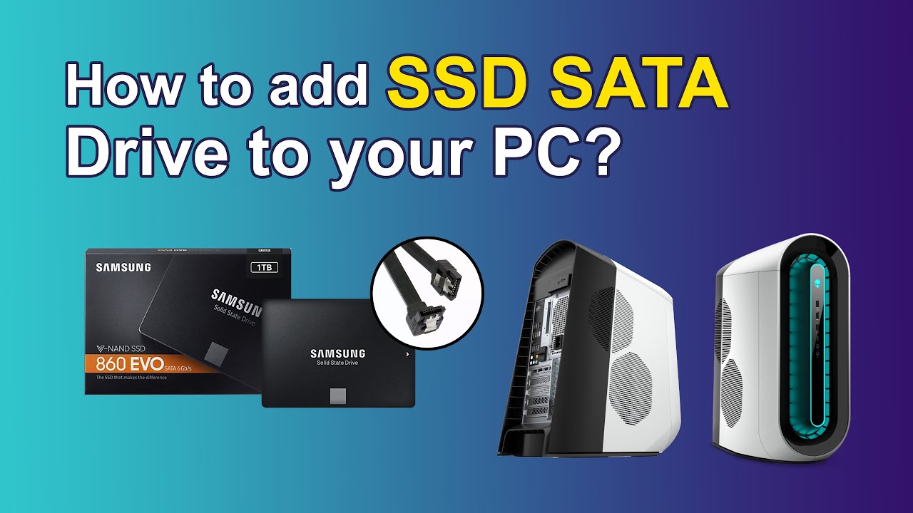 How to Add/Upgrade/install an SSD SATA Drive to Alienware R11 Aurora or any other PC? Quick and Easy