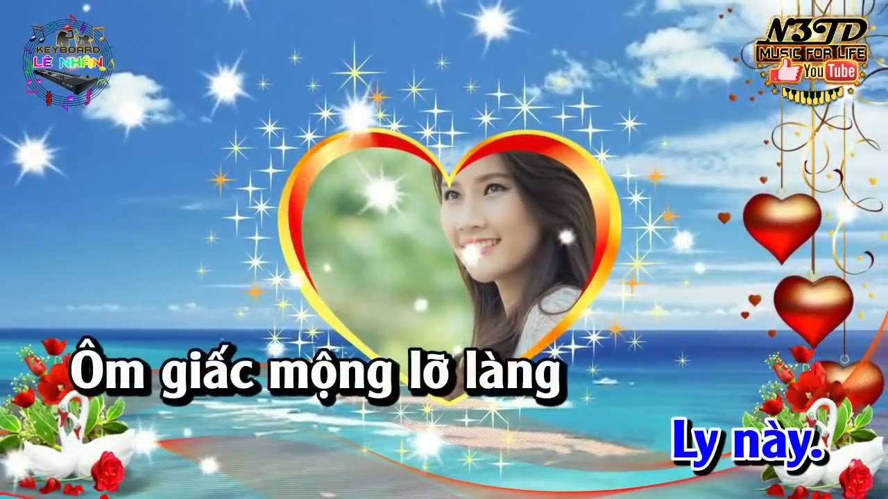 Đắp Mộ Cuộc Tình Tone Nam Karaoke | Beat Lê Nhân 2018