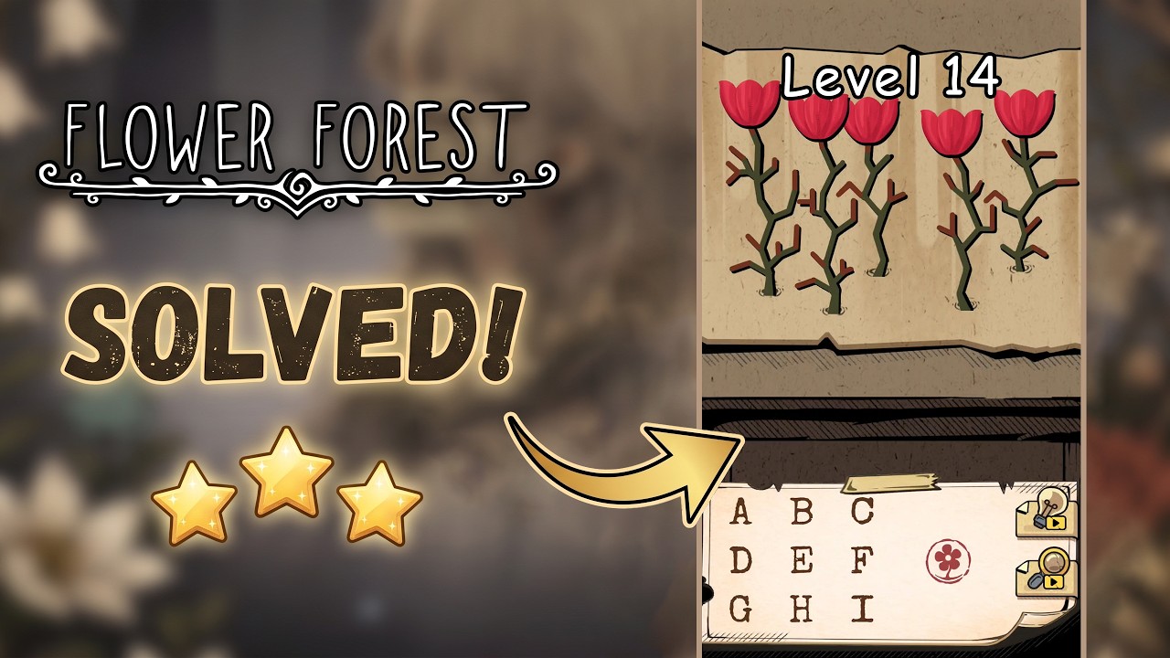 🌸 Flower Forest - Word Puzzle | Level 14 Walkthrough & Solution [iOS/Android] 🧠