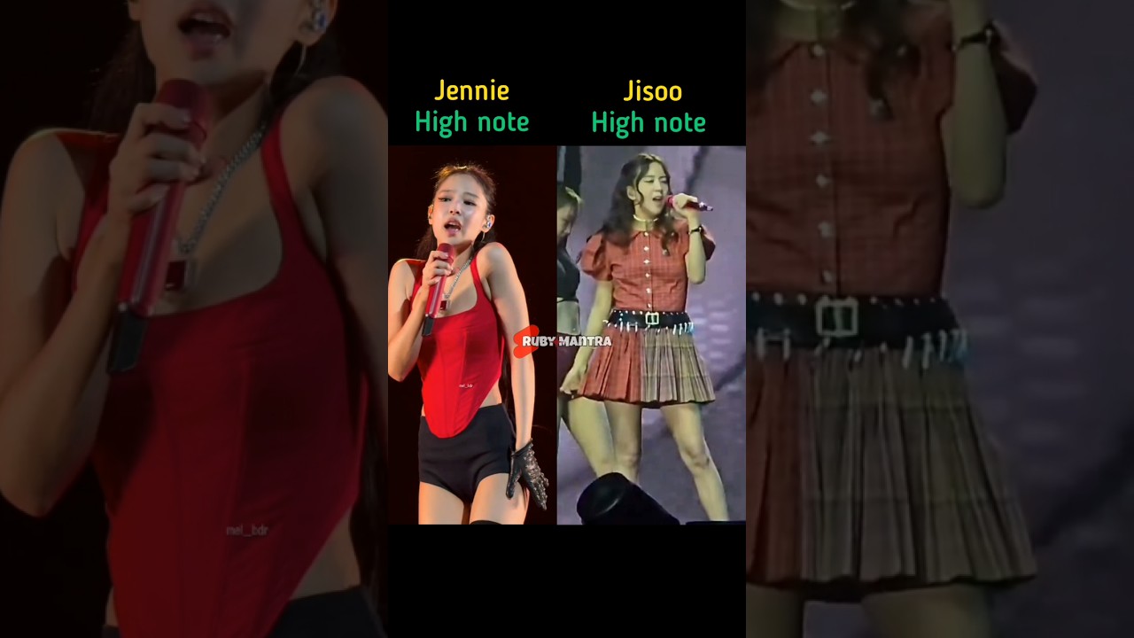 Whose high note you liked the most 🤔? #jennie #jisoo #blackpink #shorts #fyp #music #song #kpop