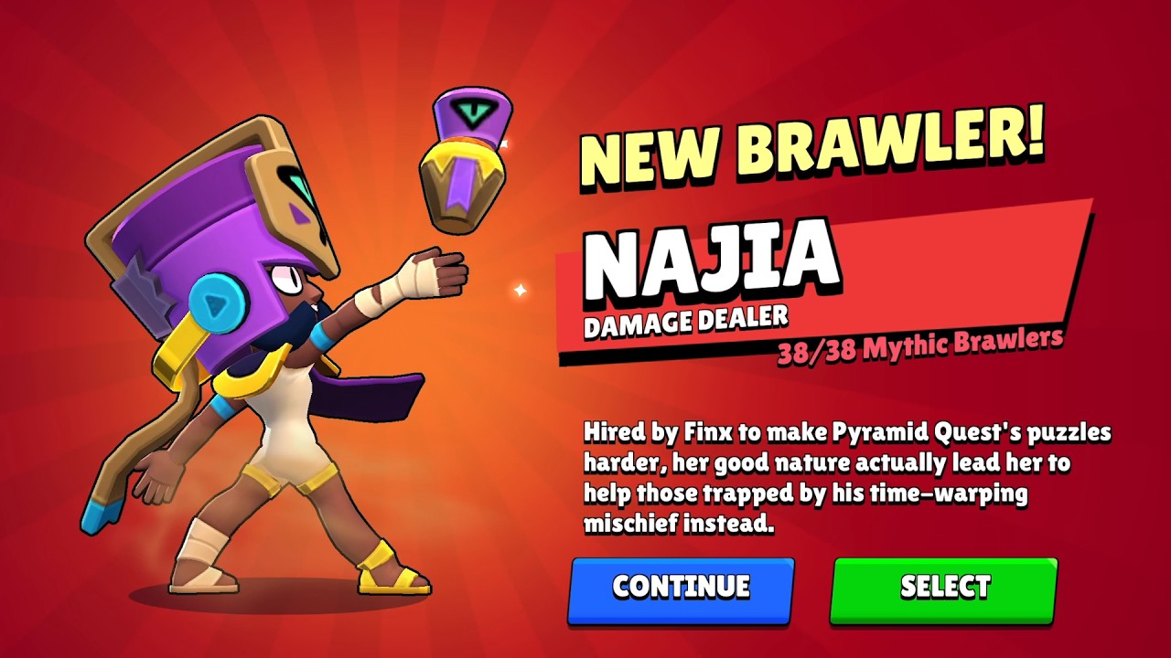 NAJIA | UNLOCK, SKINS, PINS, VOICE LINES | Brawl Stars