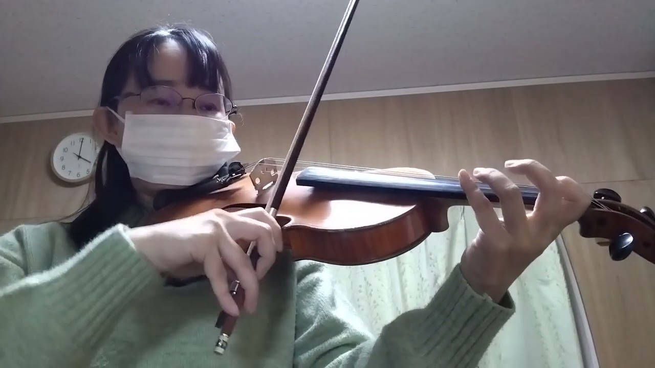 こぎつね　バイオリン　外国民謡　スズキ1巻　　Song of the wind  Suzuki text vol1