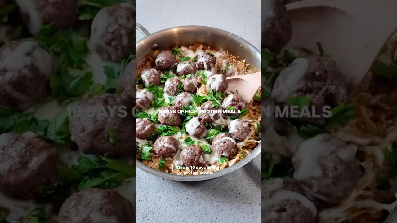 10 days of high-protein meals &mdash; episode 3! recipe in description #highprotein #glutenfreerecipes