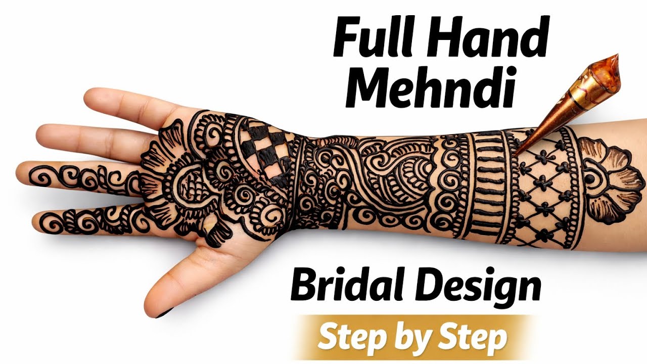 Full Hand Bridal Mehndi Design | Easy Arabic Mehndi for Beginners | Shadi Mehndi | Pragya Mehndi Art