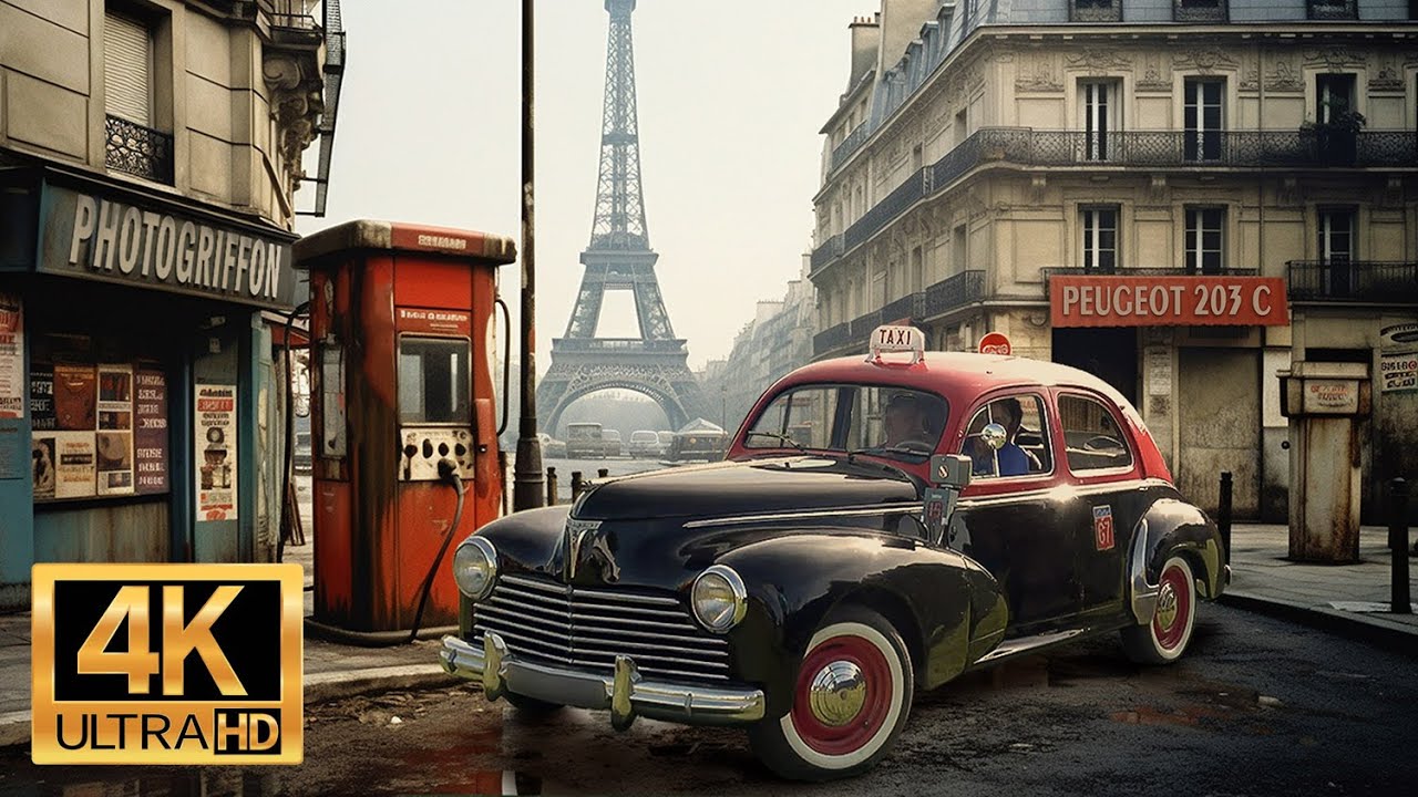 PEUGEOT 203 C TAXI G7 - Restauration magnifique et histoire de ce taxi G7 - Voiture ancienne