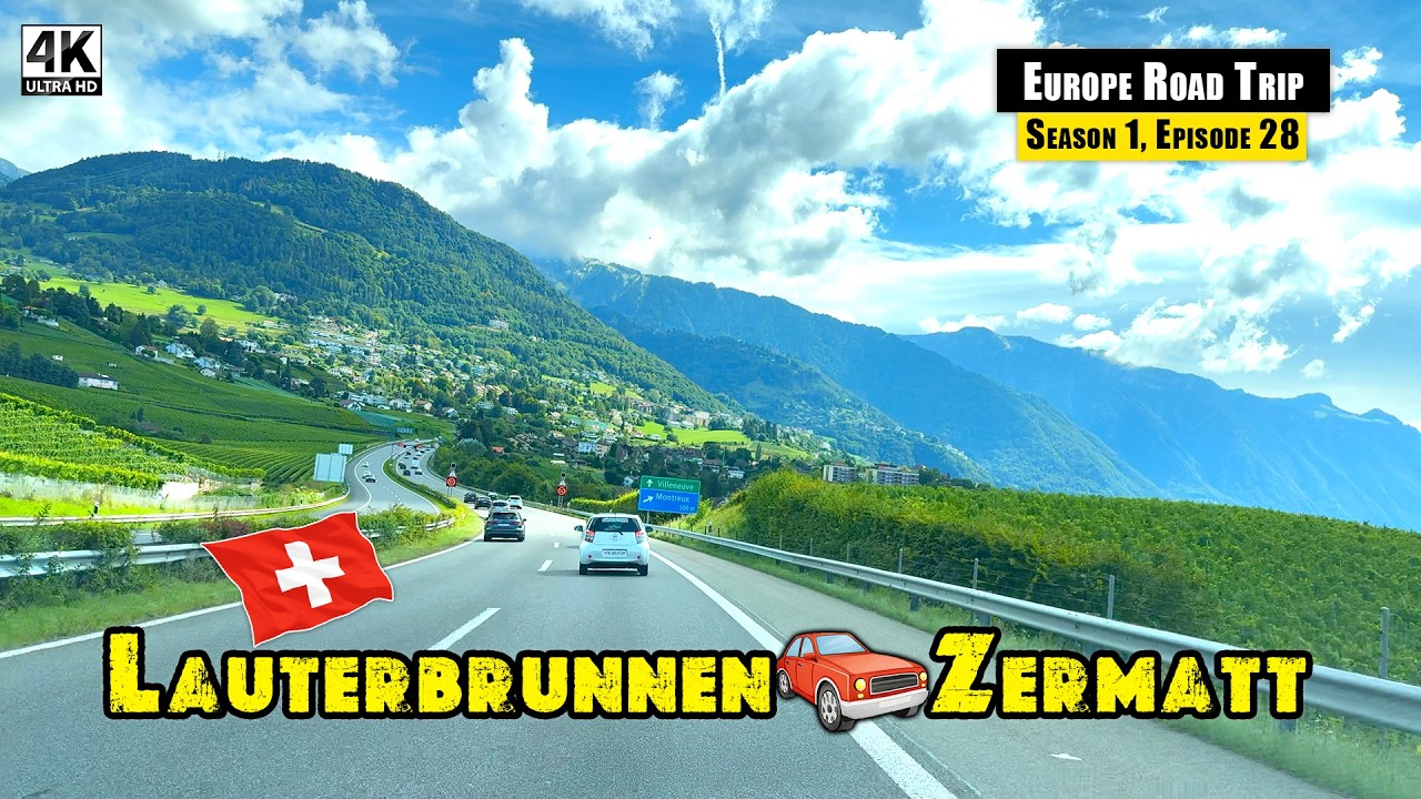 Epic Scenic Long Drive through Switzerland&rsquo;s Most Beautiful Route - 4K