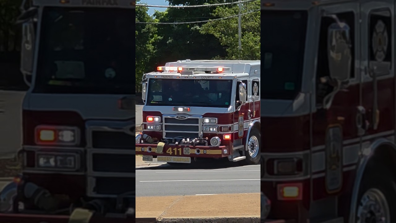 Fairfax County Fire & Rescue Engine 411 #piercemfg #gogetembrothers