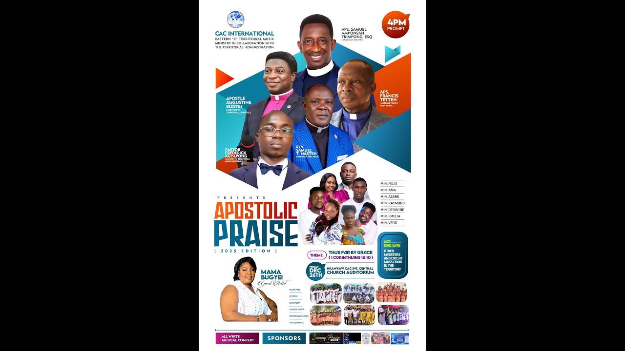 ***APOSTOLIC PRAISE 2025 // LIVE FROM CHRIST APOTOLIC CHURCH INT. // NKAWKAW KWAHU***