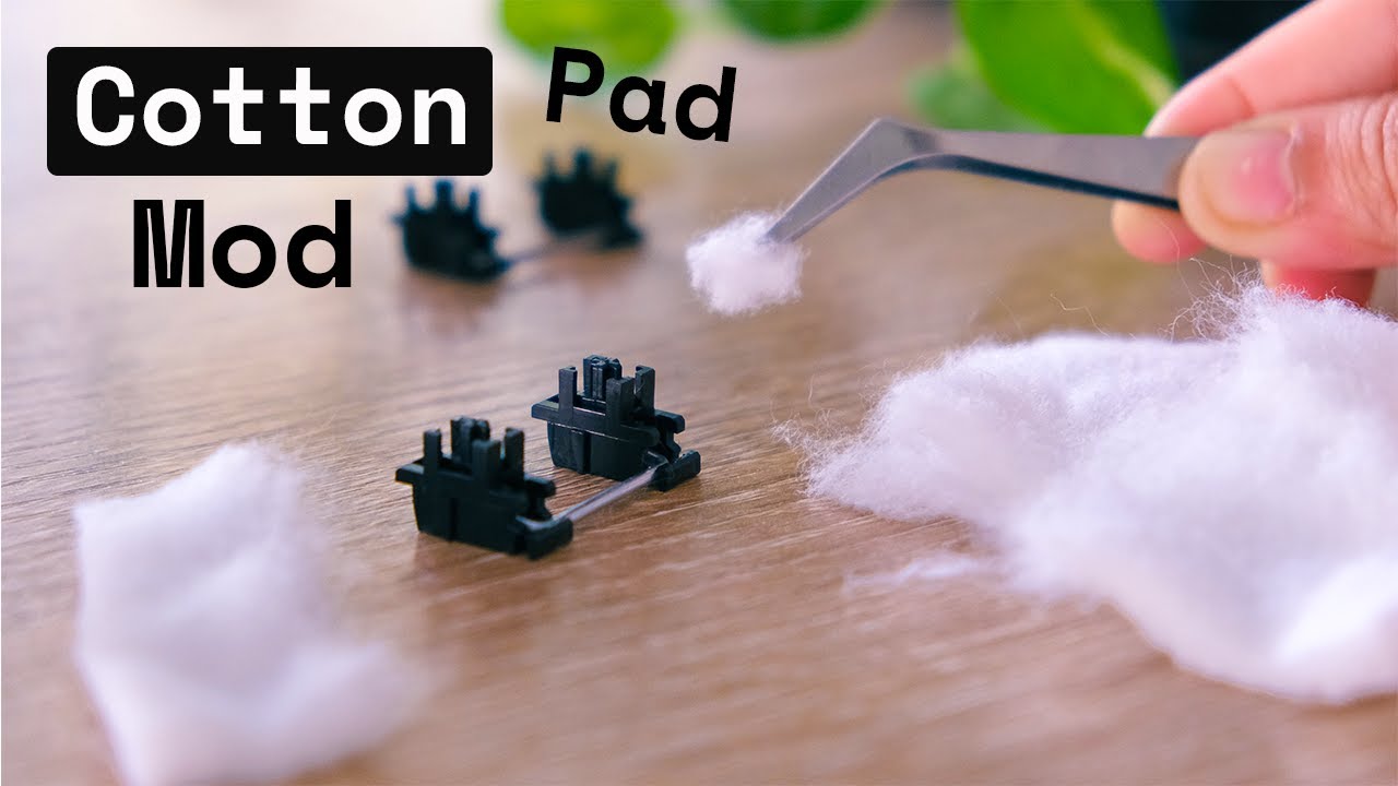 Cotton Pad Mod for Keyboard Stabilizer