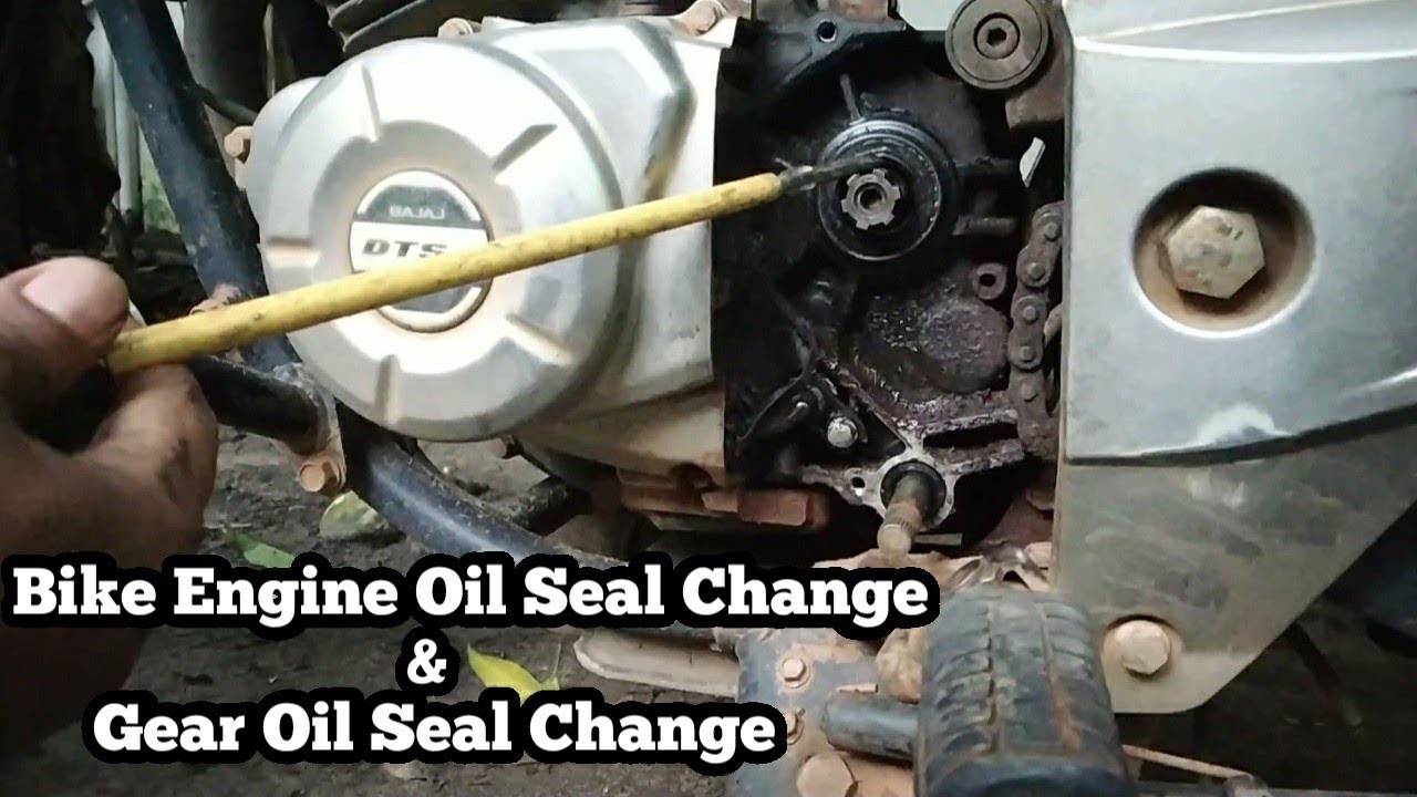 Bike Engine Oil Seal change & Gear Oil Seal change. Solve Oil Leakage issue of Motorcycle.