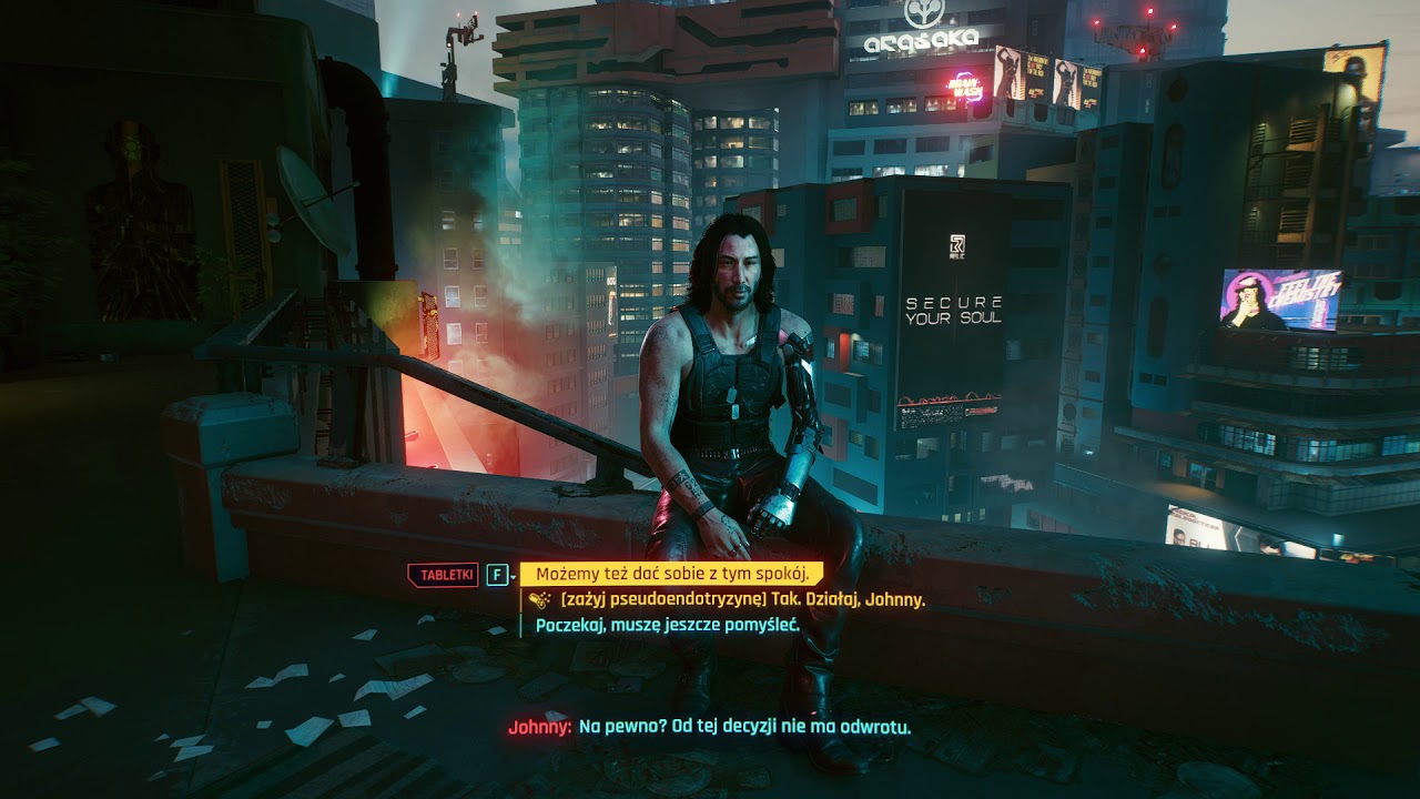 Cyberpunk 2077 Komu bije dzwon - wybór sekretnego zakończenia [no commentary] [PL dubbing] [Full HD]
