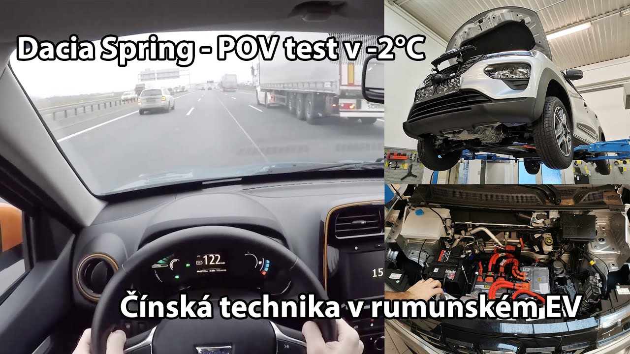Dacia Spring - zvládne 33kW elektromotor dálniční stoupání? [POV test]