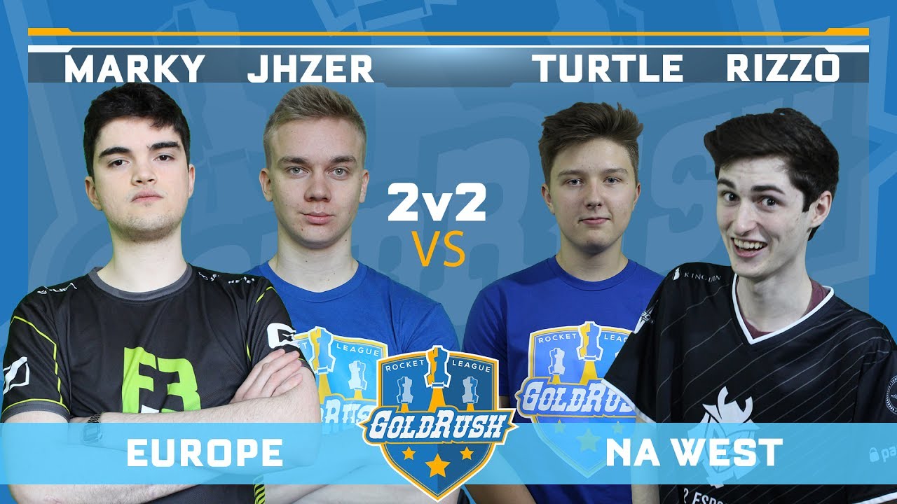2v2 EU (Markydooda/JHZER) vs NA WEST (Rizzo/Turtle) at Gold Rush LAN Set-of-3