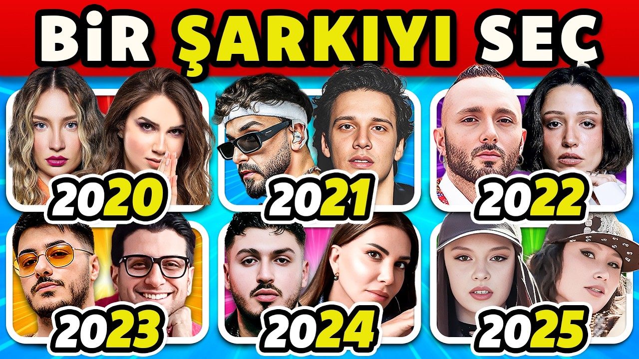 Bir Şarkıyı Seç: 2020-2025 💜 Her Yıldan Bir Şarkı 🎶