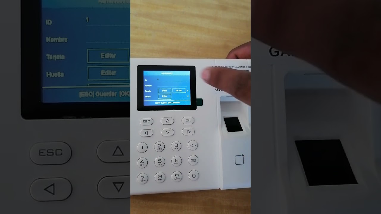 1: BIOMÉTRICO hikvision ds-k1a8503mf