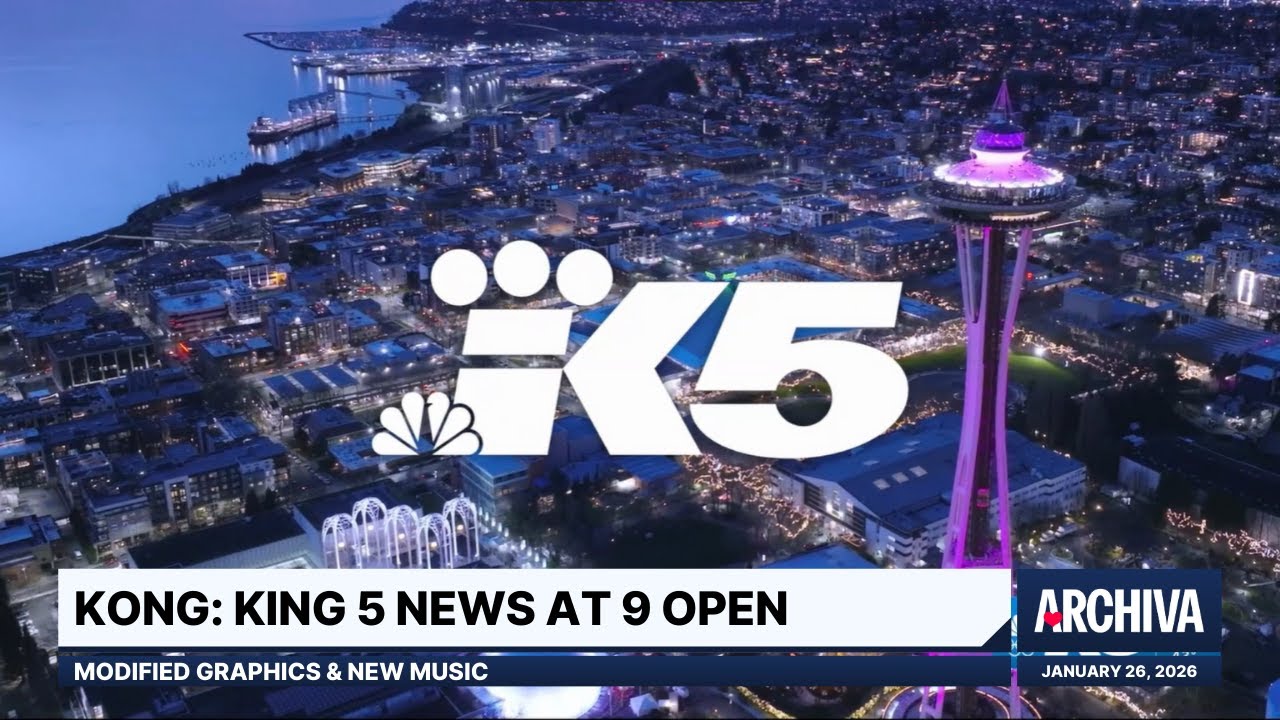 KONG: KING 5 News at 9 Open - Modified Graphics & New Music | January 26, 2026