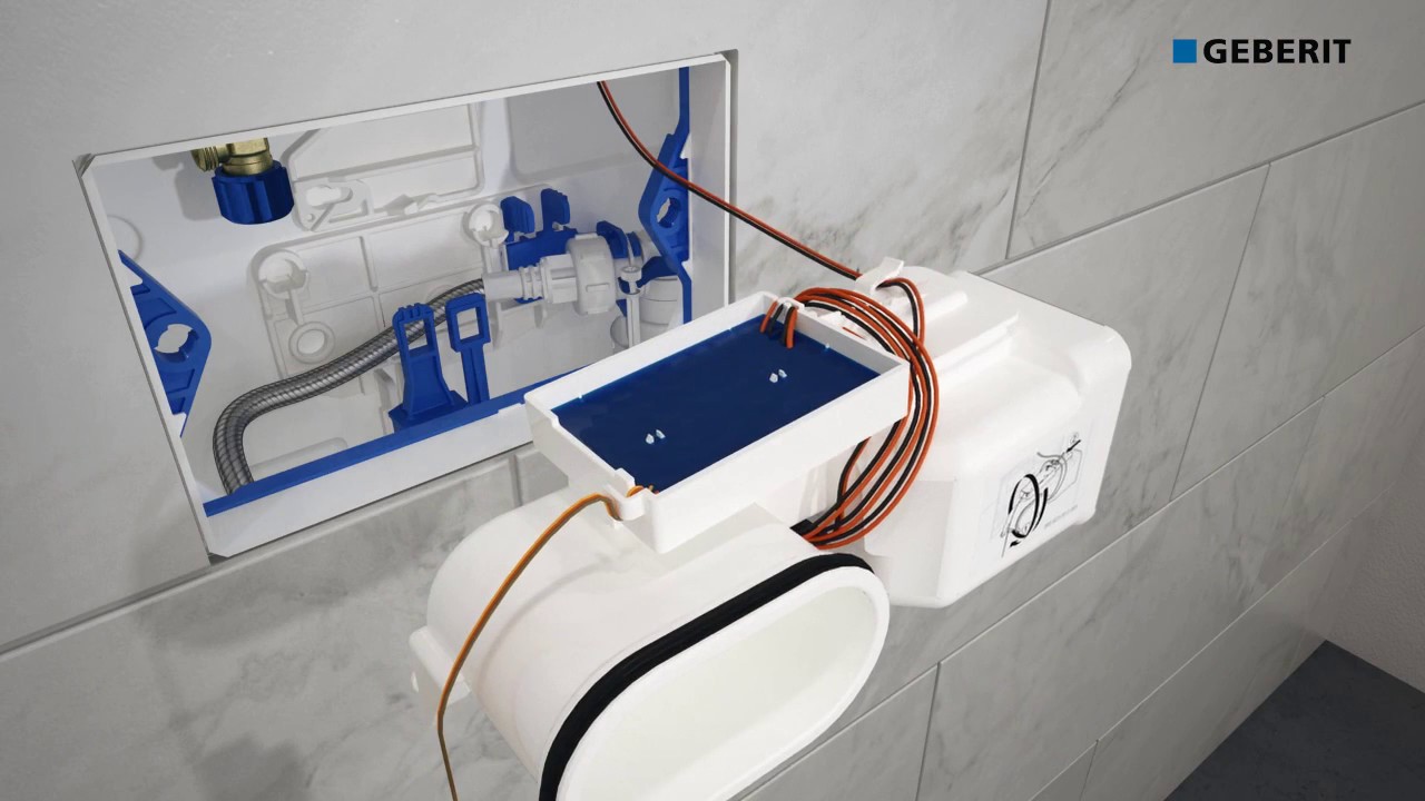 Instalare clapeta rezervor Geberit DuoFresh