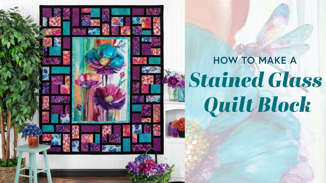 How To Make a Stained Glass Quilt Block | Shabby Fabrics