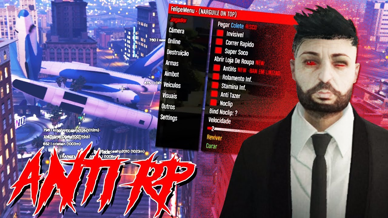 20 MINUTOS DE ANTI RP COM MOD MENU! (ESPECIAL 30K)