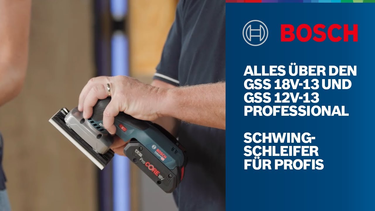 Alles &uuml;ber den GSS 18V/12V-13 Professional Akku-Schwingschleifer