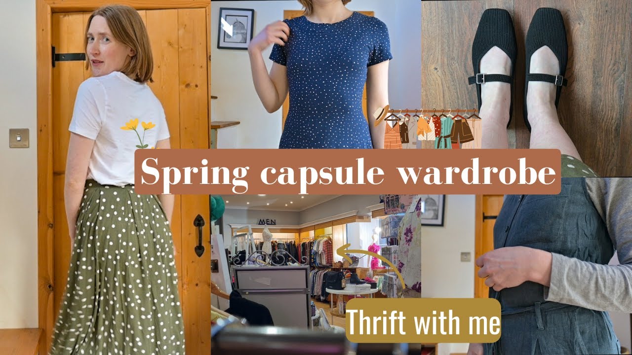 Thrifting and tour of my SPRING capsule wardrobe