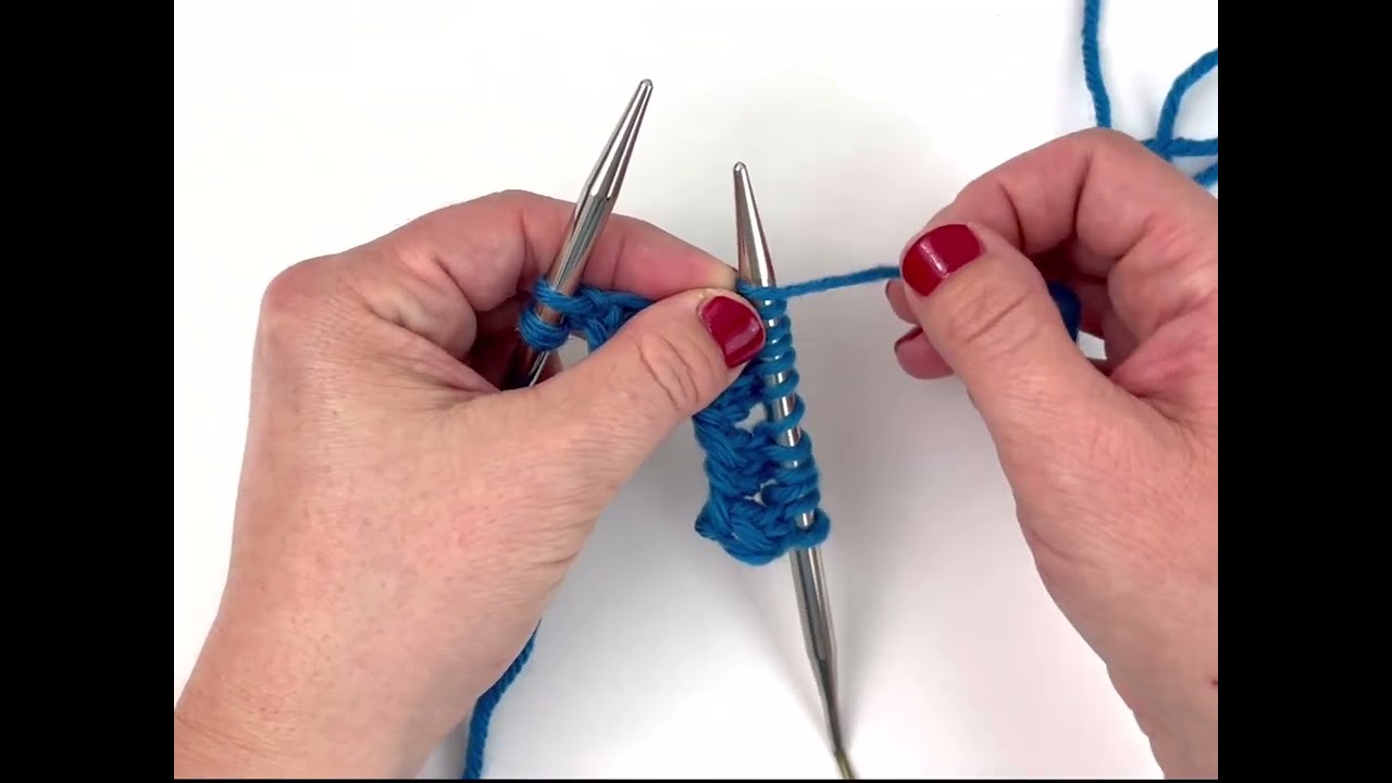 YO Yarn Over knitting tutorial in English and Continental style