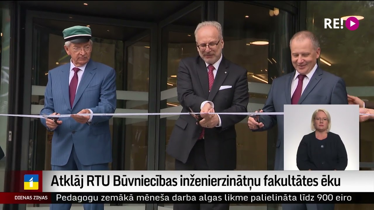 Atklāj RTU Būvniecības inženierzinātņu fakultātes ēku