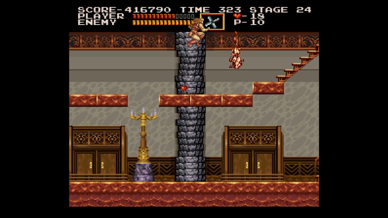 X68000 悪魔城ドラキュラ [MT-32] - Akumajo Dracula - Castlevania - Stage 8 - Simon Belmont