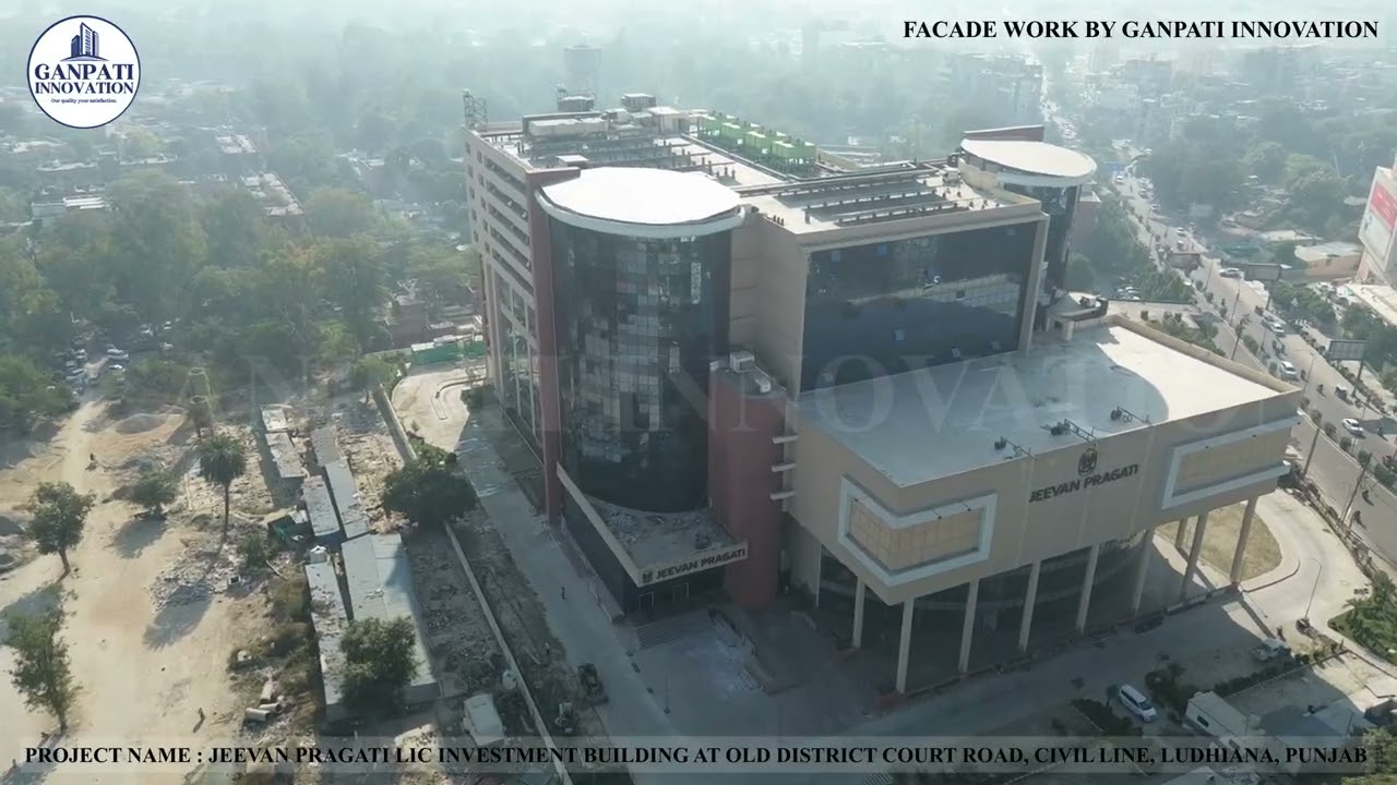 Jeevan Pragati LIC Building Front Elevation | Ganpati Innovation, Ludhiana
