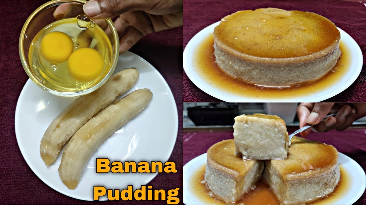 কলা-ডিম দিয়ে চুলায় বানানো সুপার সফট ক্যারামেল পুডিং | Banana Pudding Recipe | Ramadan Dessert