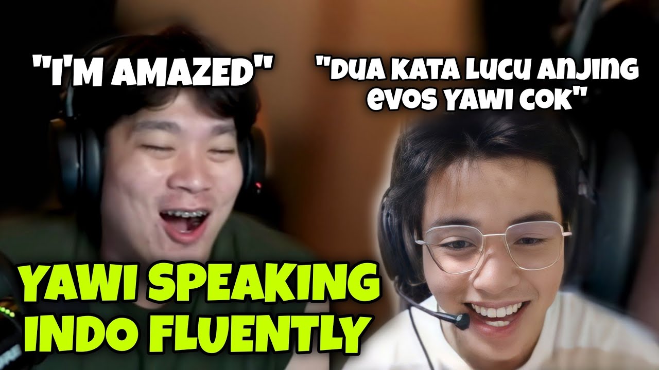 INDO STREAMER REACTION TO YAWI SPEAKING BAHASA INDONESIA FLUENTLY