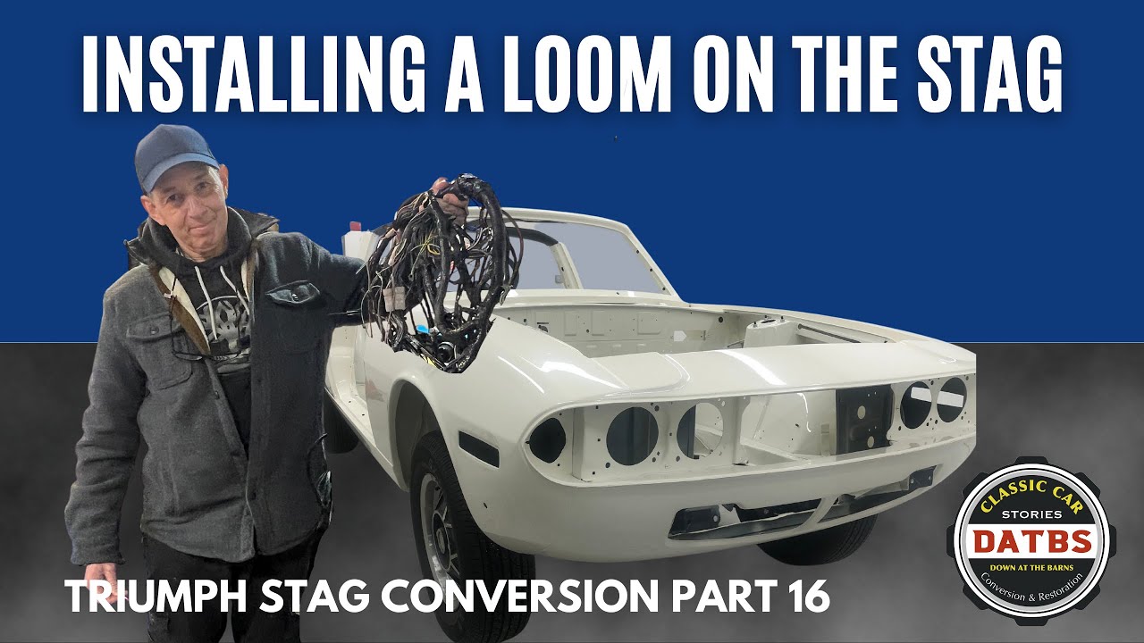 Triumph Stag Restoration: Installation of the loom #mk2triumphstag