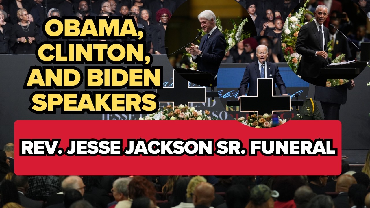 Rev. Jesse Jackson funeral in Chicago: Jackson family, Biden, Obama and Bush introduced
