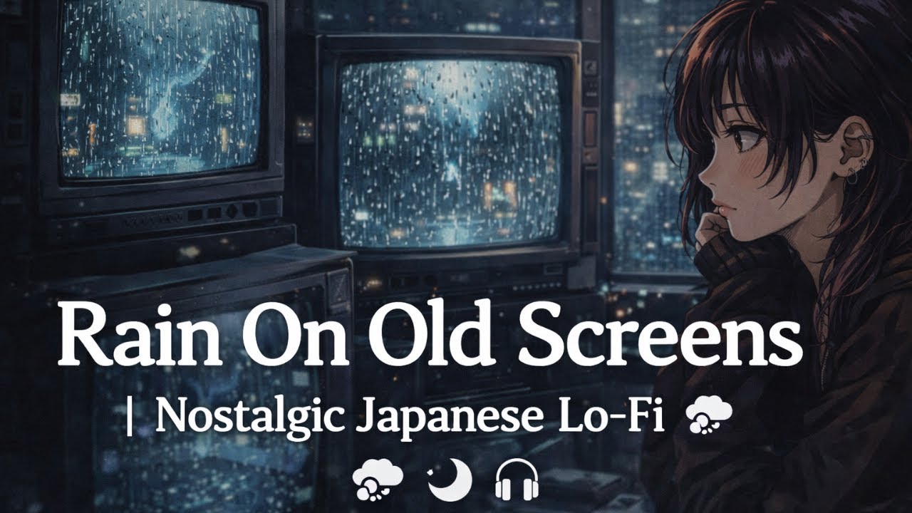Rain On Old Screens | Nostalgic Japanese Lo-Fi 🌧️