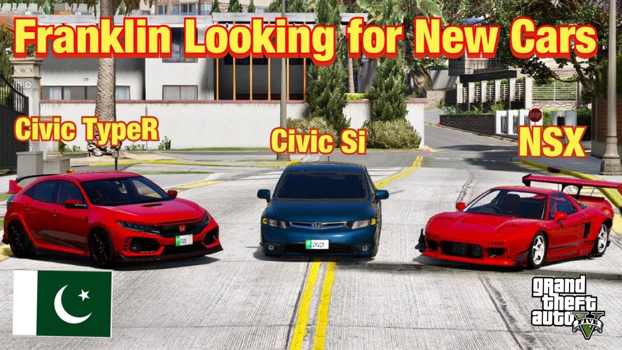 GTA 5 Pakistan | Franklin Looking For New Cars | Honda Civic | Urdu