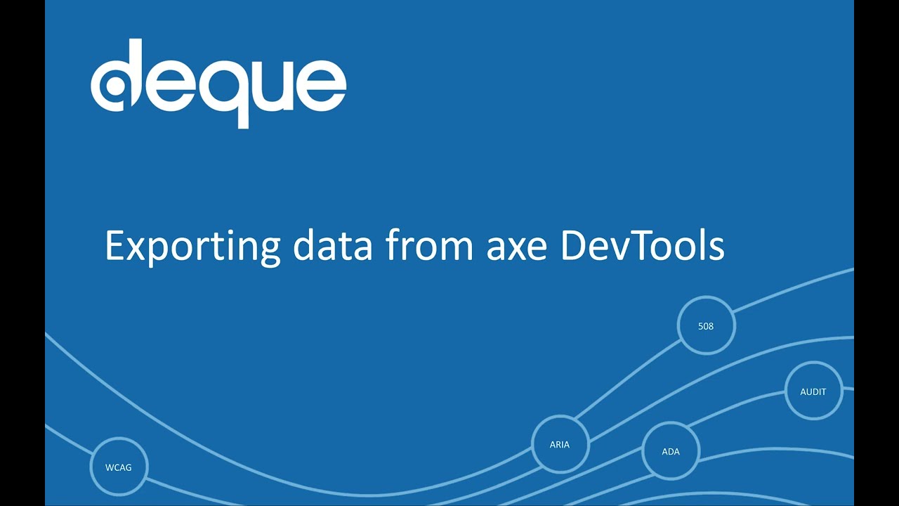 Export feature - axe DevTools Extension