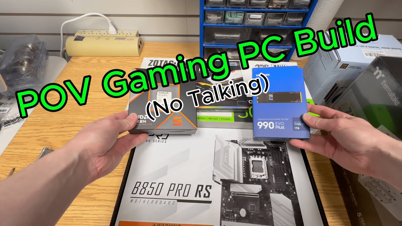 POV Gaming PC Build (ASMR, No talking)