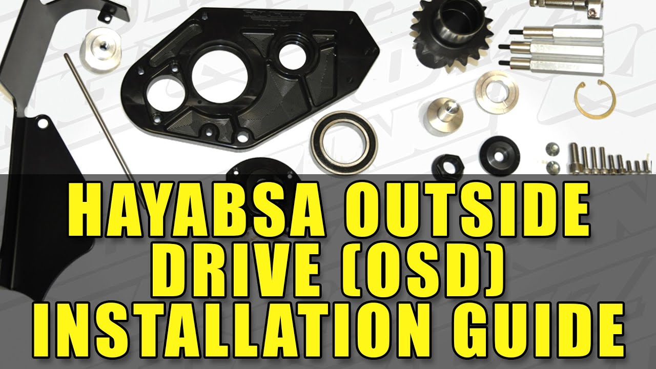 ROARING TOYZ OSD INSTALLATION  HAYABUSA 300 330 WIDE TIRE SWINGARM DRIVE